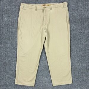 The Foundry Supply Co Mens Khaki Chino Pants Size 48x29 Comfort Stretch Casual
